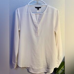 Banana Republic Cream V-Neck Blouse
